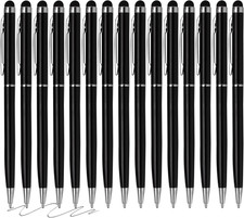 2-in-1 Stylus Pen Touch Screen  Ballpoint Pen Capacitive Stylus 15 Pack