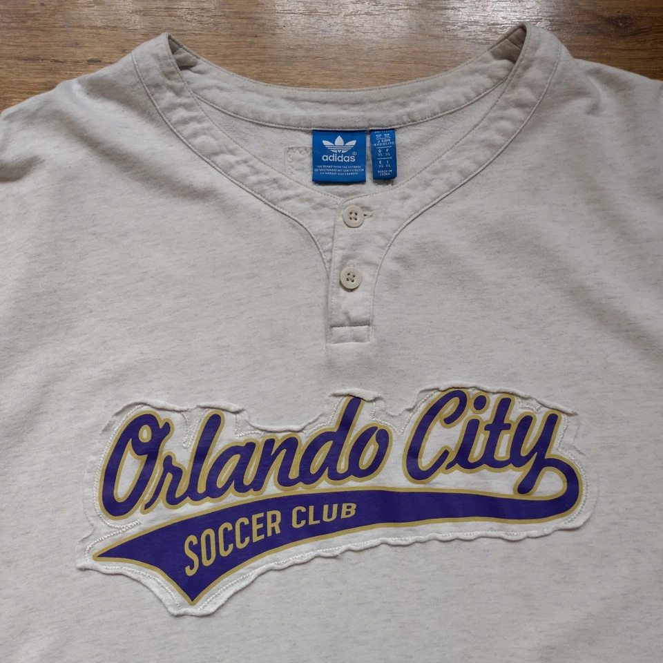 Orlando City Soccer Club Adidas Football Jersey s/s Shirt XL Cotton 2015  23.5" - Image 2 of 4