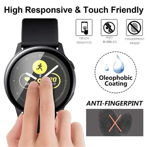 2X Full Cover 3D Screen Protector Film for Samsung Galaxy Watch Active 2 40/44mm - 第 4/14 張圖片