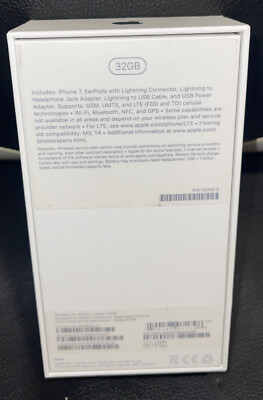 Apple iPhone 7 - 32GB - Black - EMPTY RETAIL BOX ONLY - NO PHONE
