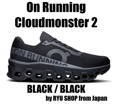 On Men's Running Shoes Cloudmonster 2 3ME10121043 Black / Black | eBay