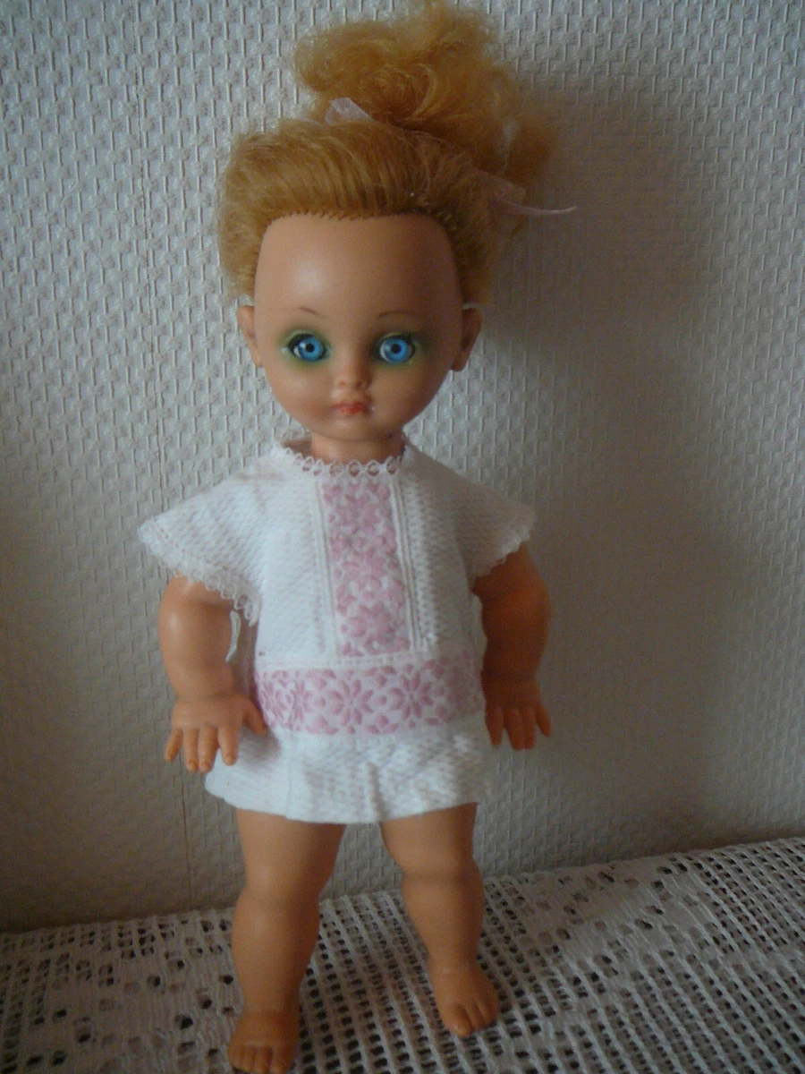 ANCIEN COUFFIN (40 cm) bébé,poupée + petite poupée Bella ( 24 cm) EUR