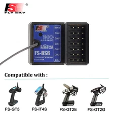 FlySky FS-BS6 Receiver 2.4Ghz 6CH AFHDS2 For FlySky FS-GT5 FS-IT4S Car Boat P3X6