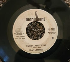 NORTHERN SOUL - MOD JAZZ- FRAN JEFFRIES - HONEY WINE /TAKE ME - PROMO  VG+ 