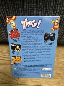 NES CIB Trog! Nintendo Entertainment System 1990 caja manual CIB PAL y protector