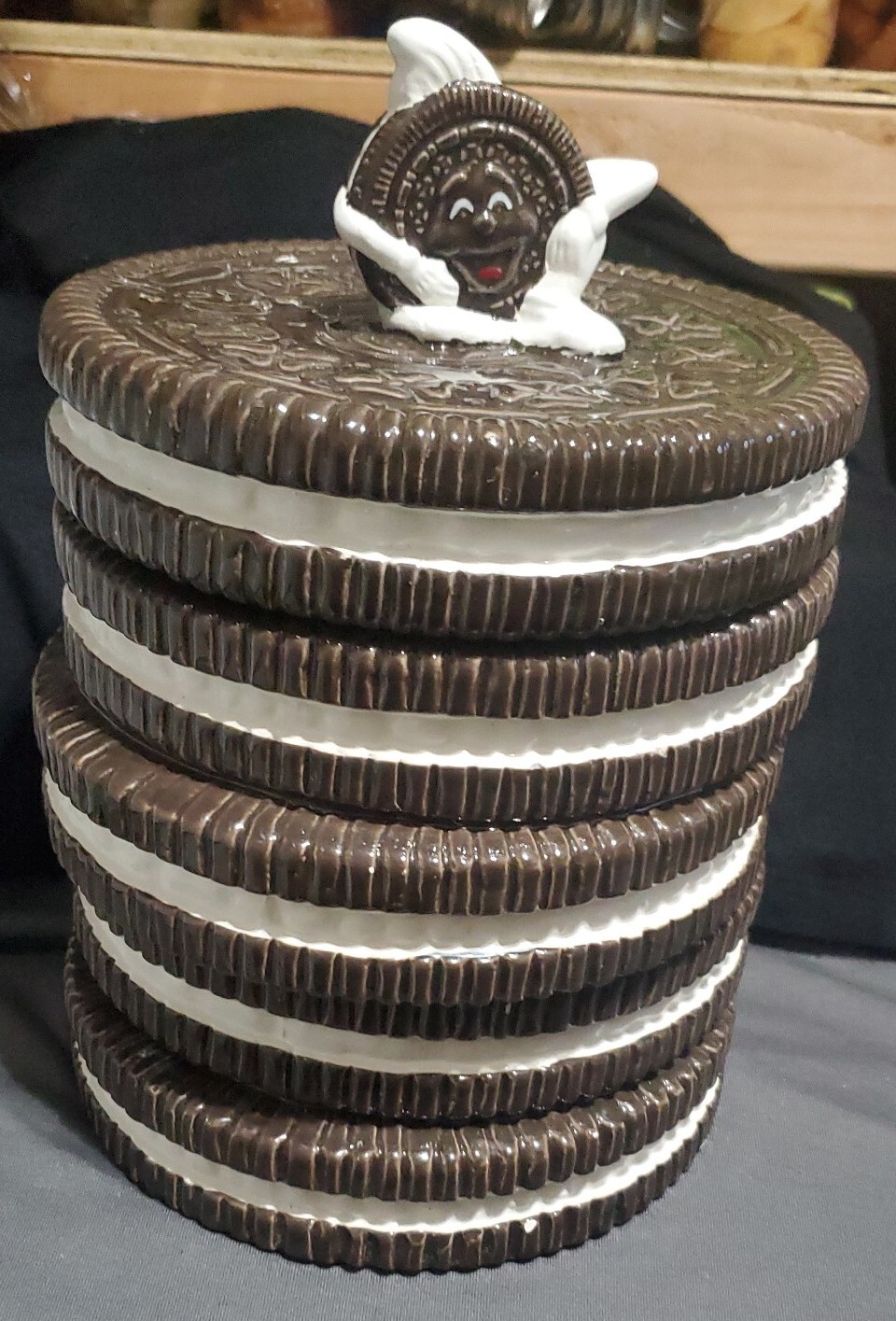 Vintage 1970's Nabisco Stacked Oreo Cookie Jar Classics Collection eBay