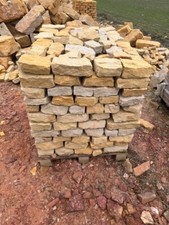 3paletten Trockenmauer Sandstein Gartenmauer Ruinenmauer Naturstein Grill ziegel