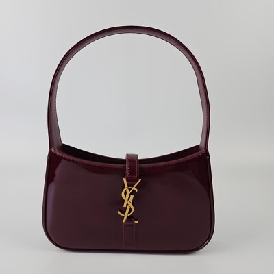 SAINT LAURENT Mini Le A $1850 Grenade Red Patent Leather