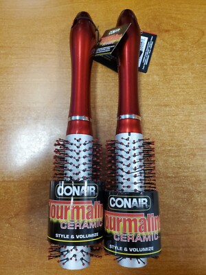 2 Pack: Conair Tourmaline Ceramic Round Brush *Style & Volumize* (R8P3a-9023)