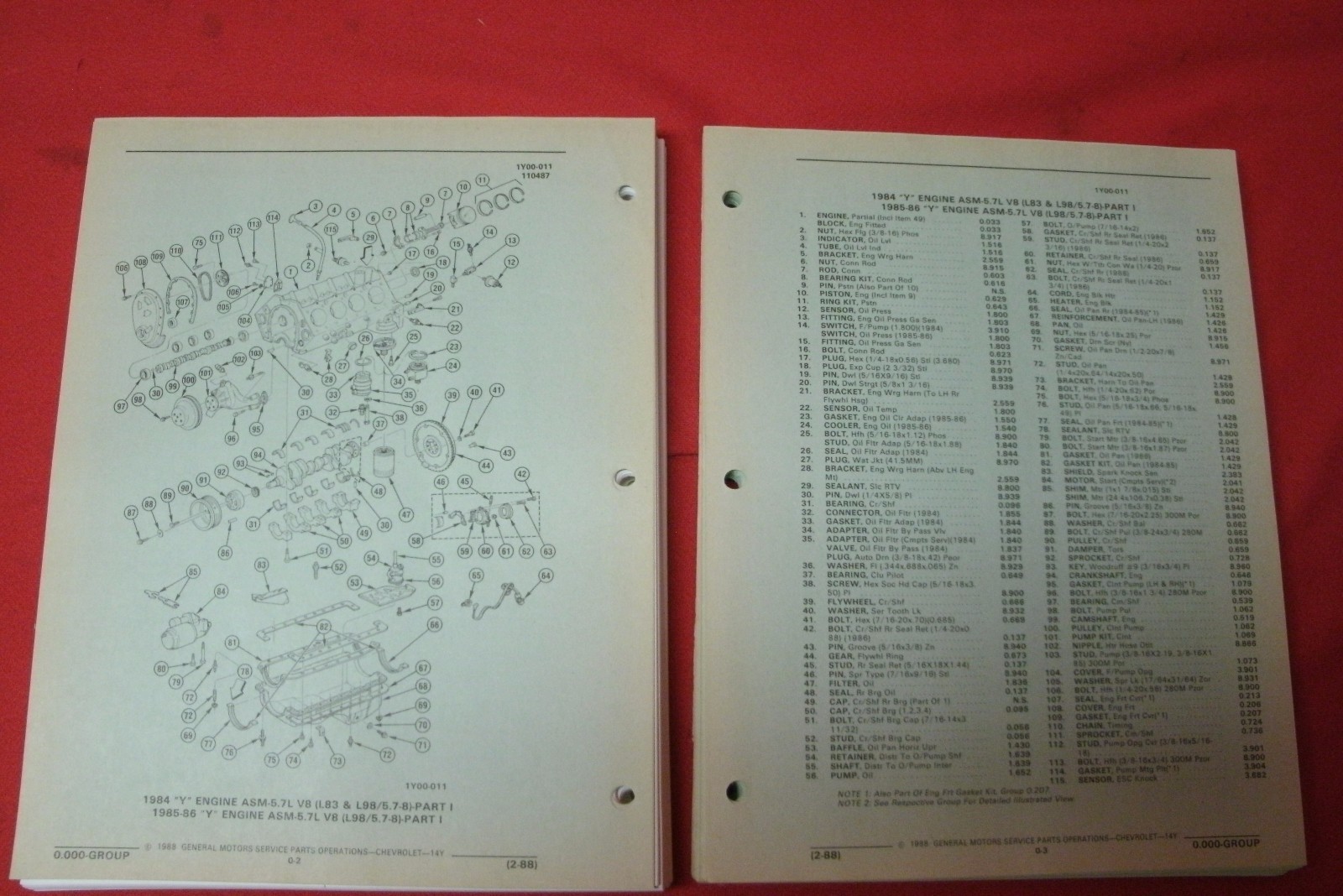1984 88 CORVETTE PARTS CATALOG eBay