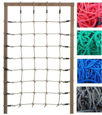 Kletternetz für Rahmen Kletterseil Netz für Spielturm versch. Größen und Farben