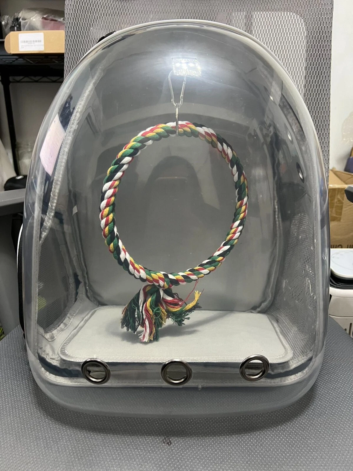 Bird Traval Carrier Cage, Clear Space Capsule Astronaut Backpack to Carry Parake
Opens in a new wind