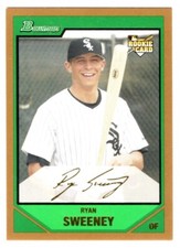 RYAN SWEENEY  WHITE SOX  2007 BOWMAN #212 - GOLD PARALLEL