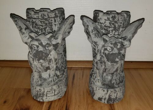 Wasserspeierbeton Stein Buchstützen Burg Wächter Drachen mittelalterlich D & D 6,5 Zoll - Bild 3 von 10