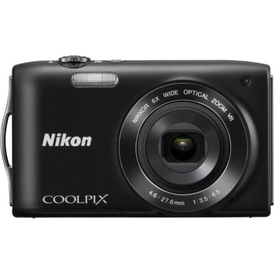Nikon Coolpix S3300 16MP BLACK DIGITAL CAMERA Fully Tested 90% NEW