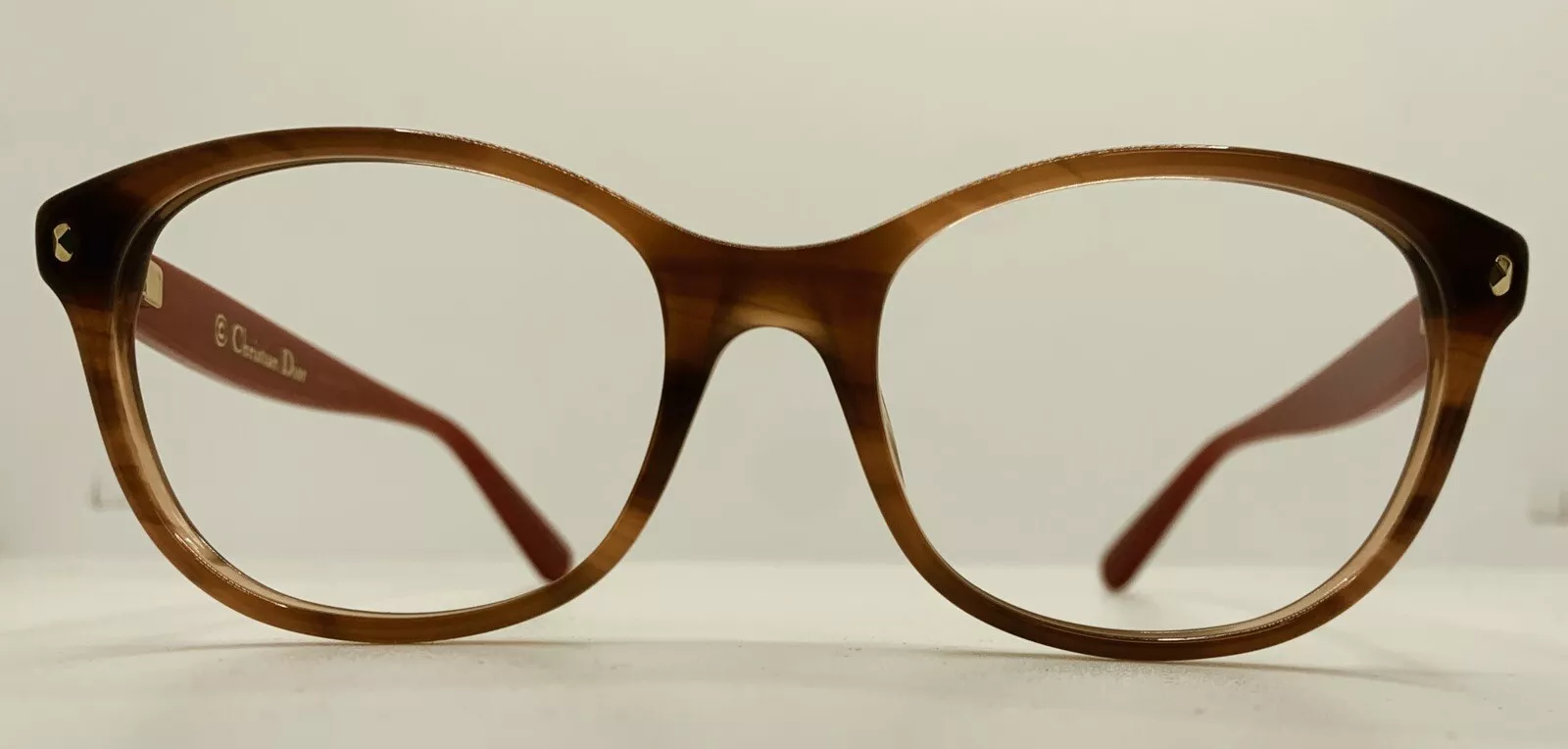 Cadre marron et rouge Christian Dior CD3237 MA8 140. 52 mm. 