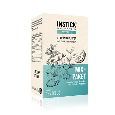 Mix-Paket Extracts für 12 x 0,5 L leicht gesüßtes Getränk