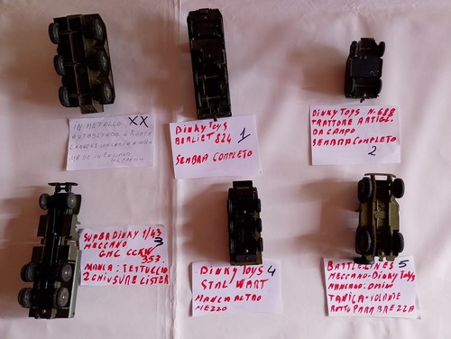 Lotto 28 modellini mezzi militari, navi, aerei Dinky Toys, Solido ecc. - Foto 6 di 17