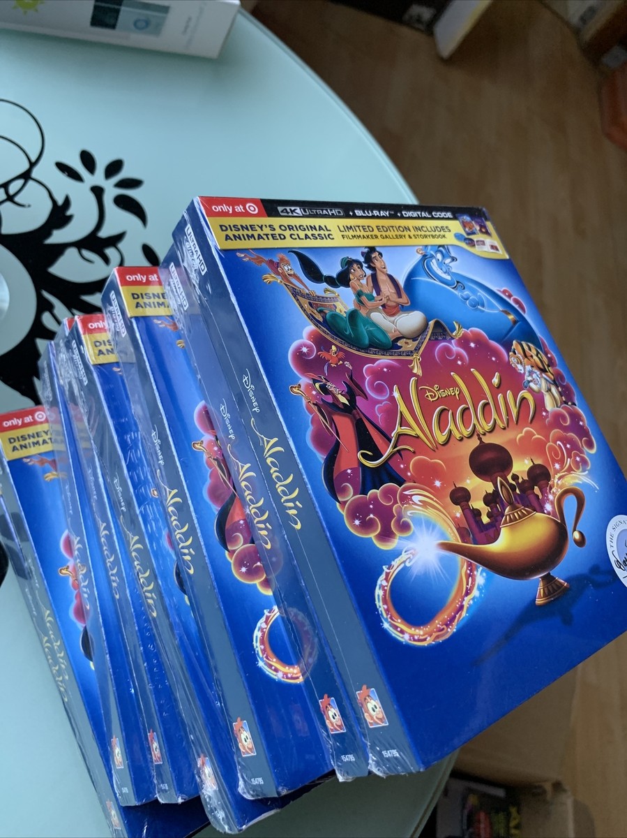 DISNEY ALADDIN ANIMATED 4K ULTRA HD BLU RAY 2 DISC TARGET