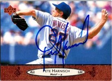 Pete Harnisch autographed baseball card (New York Mets ) 1996 Upper Deck #403