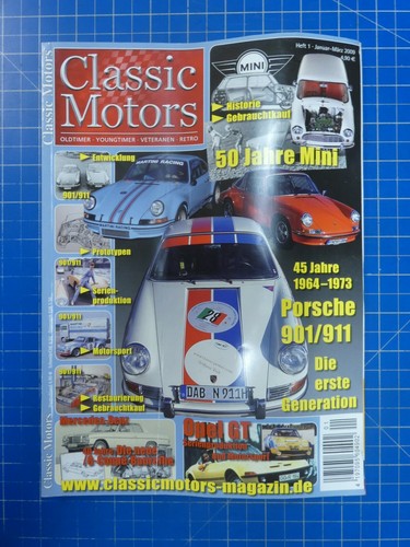 Classic Motors Januar-März 2009 Porsche 901 911 Opel GT  To866