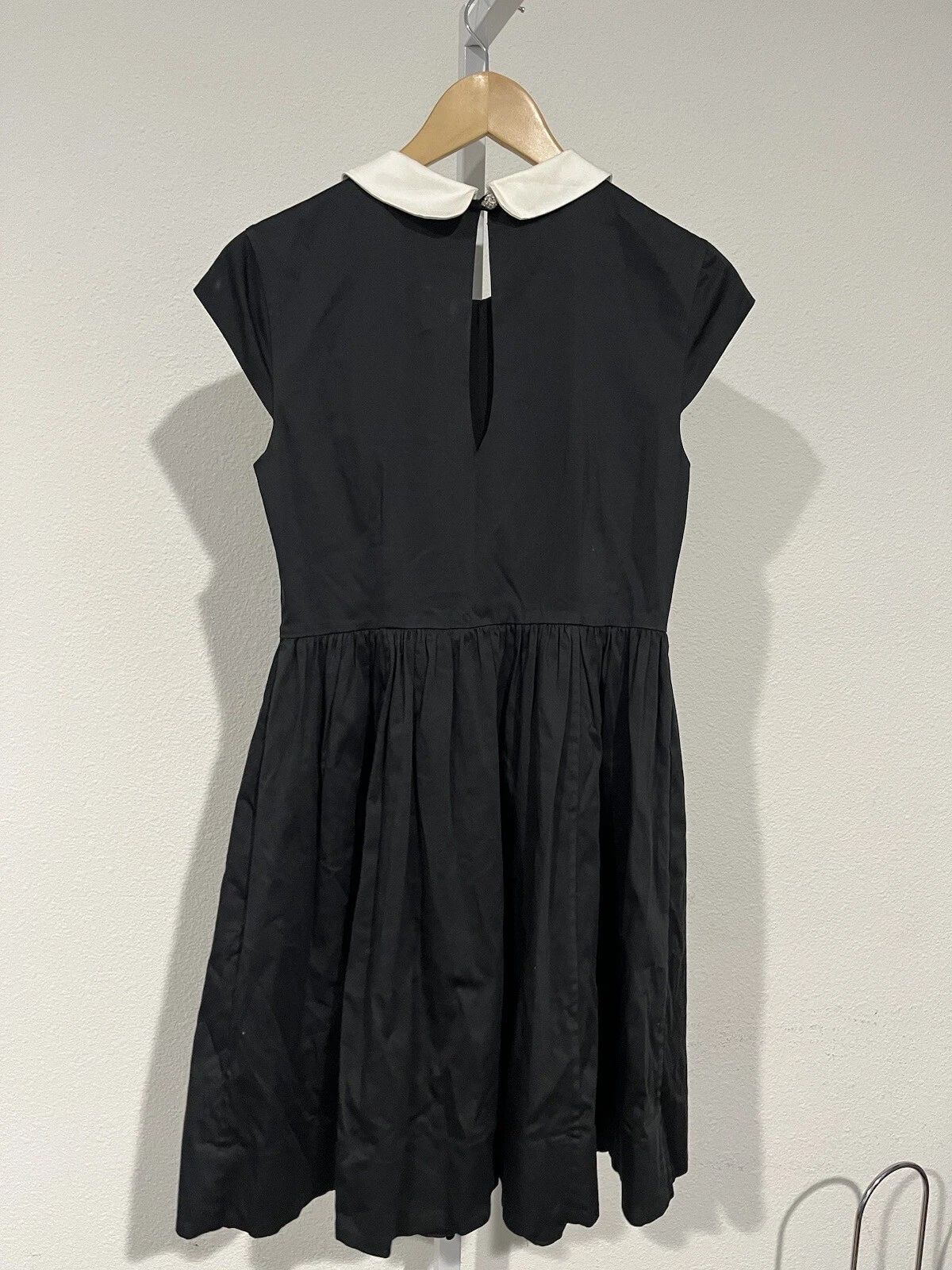 Abito Kate Spade Kimberly nero crema da $548 taglia 6 nuovo con etichette! RARO