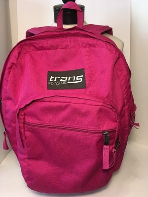 trans light pink backpack