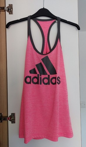 Women's Pink Adidas Vest size S | eBay