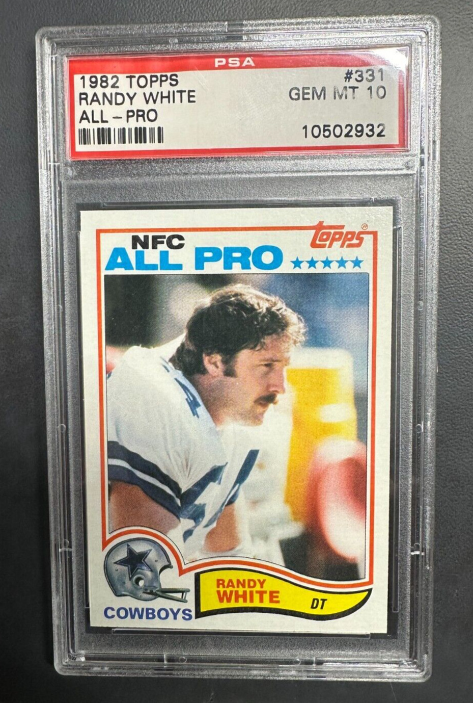 Randy White 1982 Topps All-Pro Card #331 Graded PSA 10 GEM MT Dallas Cowboys