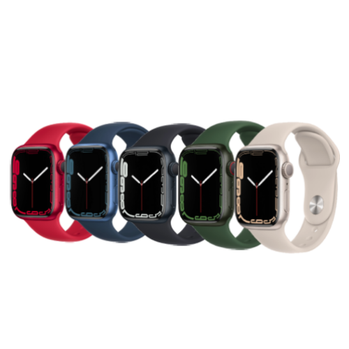 Apple Watch Series 7 - 41/45mm - GPS/Komórka Wszystkie kolory - KLASA D - Zdjęcie 1 z 10