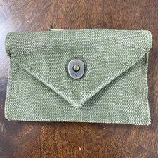 WW II Field Dressing Pouch OD Green Web Gear 1939-1945