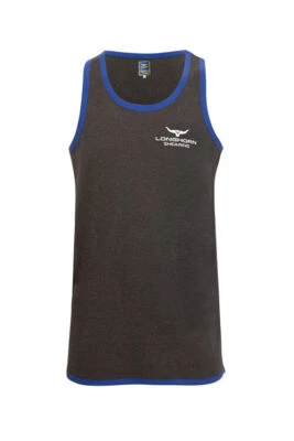 HORNER SHEARING Longhorn Shearing Masham Long Tail Singlet Vest Grey/Blue