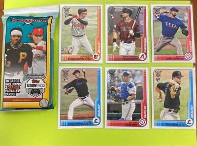   BRAND NEW Topps Big League 36 Card Cello Pack + 6 Rookie Card Lot   