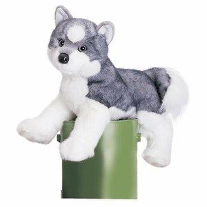 stuffed husky dog