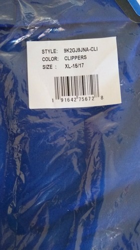 NBA Juniors Los Angeles Clippers Outerstuf Elastic Heart Blue Leggings XL(15/17) - Picture 12 of 12