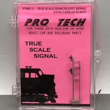 PRO TECH PTMR 13 Model Railroad N Scale Searchlight Signal 2 Lens NOT LIT