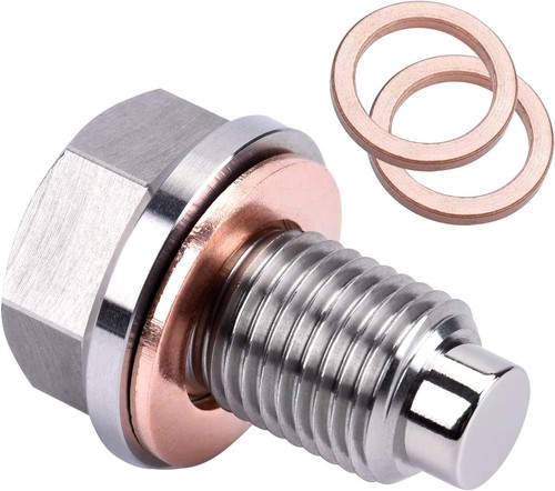Stainless Steel Engine Neodymium Magnetic Oil Drain Plug with Copper Gasket - Picture 9 of 34