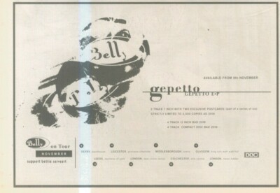 ANEW11 WERBUNG 7X11 BAUCH : GEPETTO E.P. & TOURDATEN