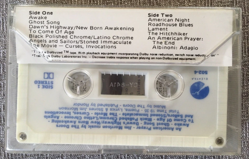 The Doors-Jim Morrison-An American Prayer Elektra Cassette Tape - Image 2 of 4