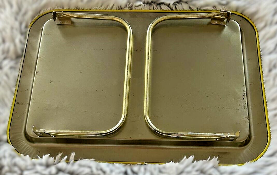 1977 Sesame Street Big Bird Characters Folding Metal TV Dinner Lap Tray