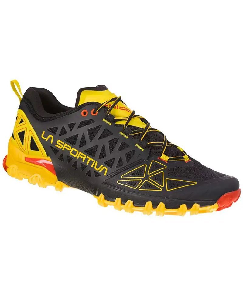- La Sportiva Bushido II Scarpe Trail Running Uomo, Black/Yellow
