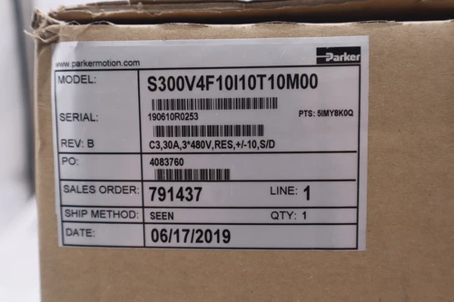 PARKER S300V4F10I10T10M00 (BRAND NEW) MANUFACTURED 2019 STOCK 4223