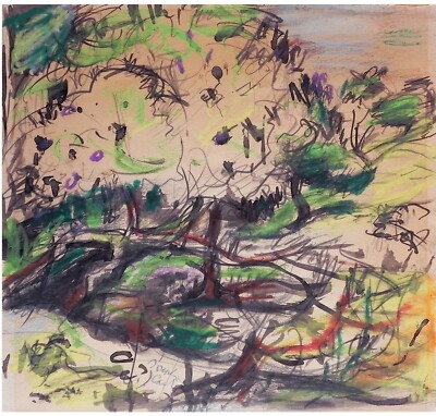 Joseph Carl: Landscape 60s/Austrian Israeli Jewish British Expressionism  Modern