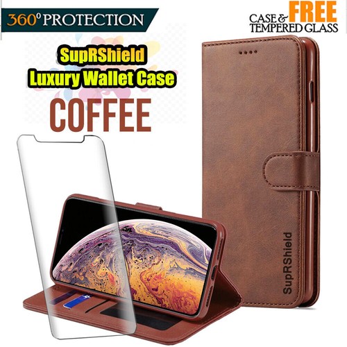 For iPhone 15 16e 14 13 12 11 Pro Max Plus SE XR Wallet Case Leather Flip Cover - Picture 2 of 44