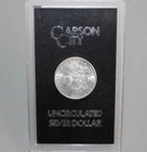 1883 CC Morgan Silver Dollar Uncirculated Carson City Coin $1 GSA Holder