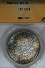 1901-O  $1 MS61 ANACS Morgan Silver Dollar  $1  Miss Liberty Head