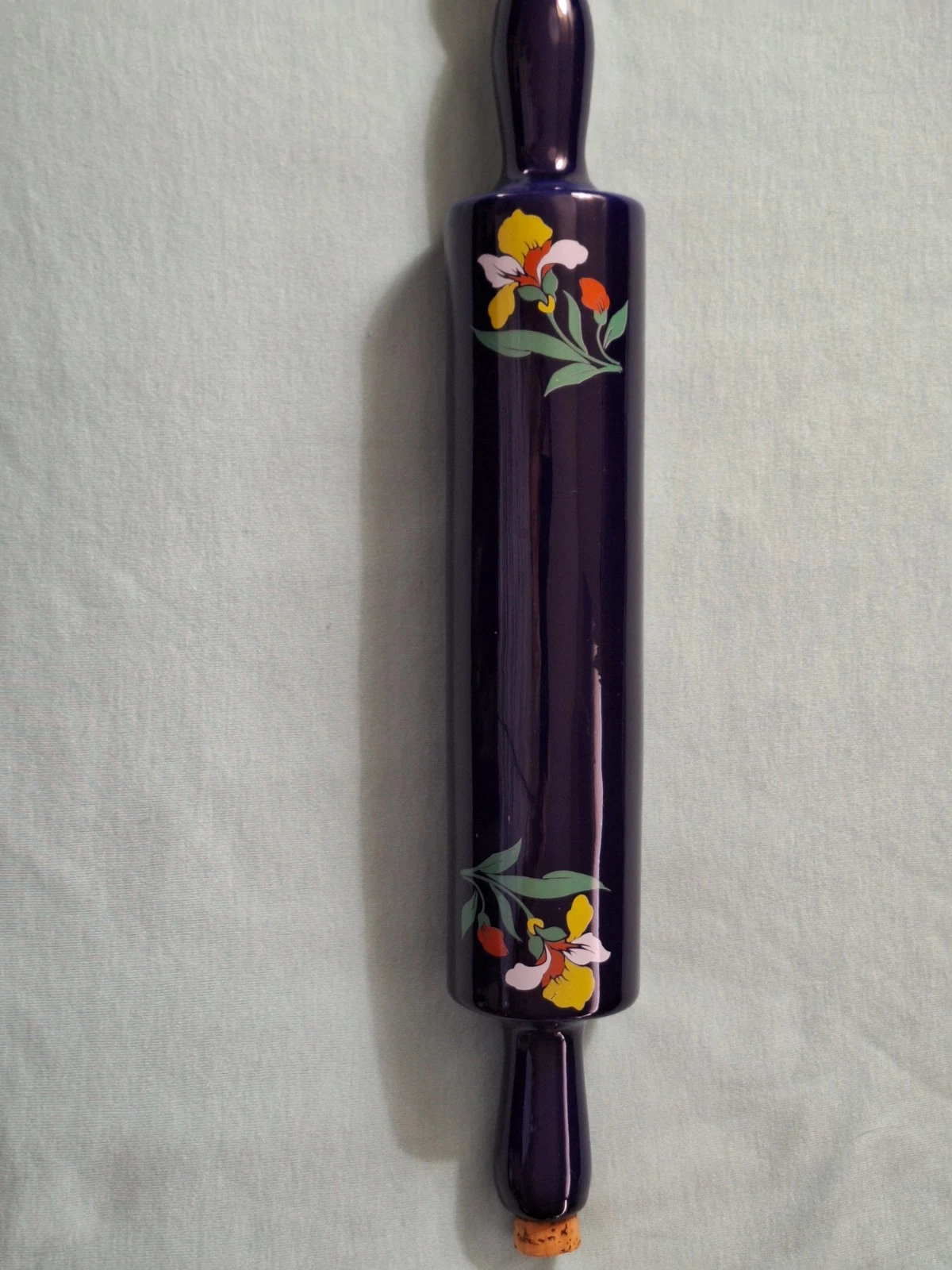 Genuine China Specialties Blue Blossom Rolling Pin 1990s USA Limited Edition