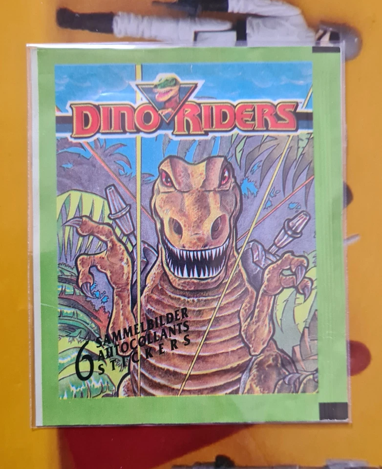 TYCO Dino Riders 1992 Euroflash 2 Stickertüten sealed + Schreibheft 1989 - Bild 3 von 3