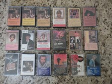 36 Vintage Classic Country Music Cassettes. Parton, Greenwood, Campbell, Cash 