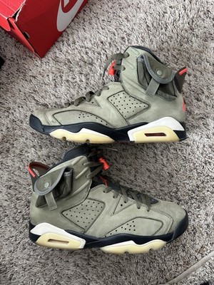 Size 10.5 - Jordan 6 Retro x Travis Scott Mid Olive